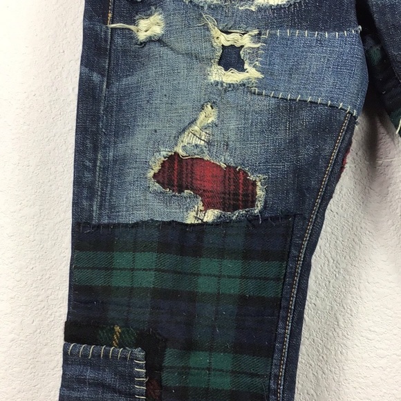 [SOLD] Ralph Lauren Denim Supply Patchwork Slim 31 - Picture 6 of 8